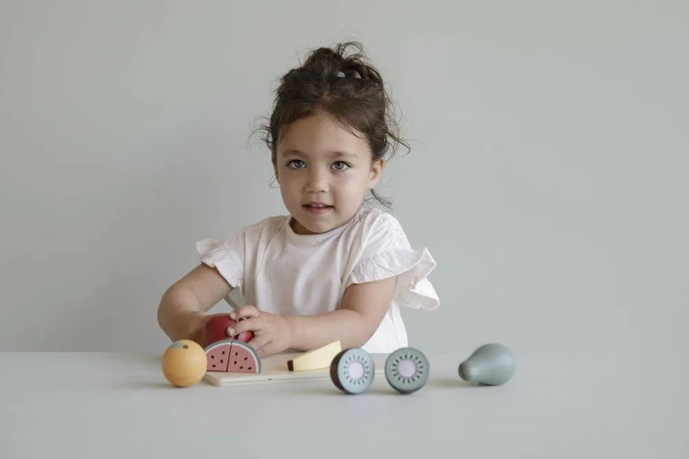 Little Dutch Frutas para Cortar ·*Niños Cocinas De Madera Y Accesorios Juguete|Juguetes Waldorf