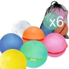 SOPPYCID Globos agua reutilizables Translucidos · 6 uds*Niños Juguetes De Piscina|Juguetes De Piscina