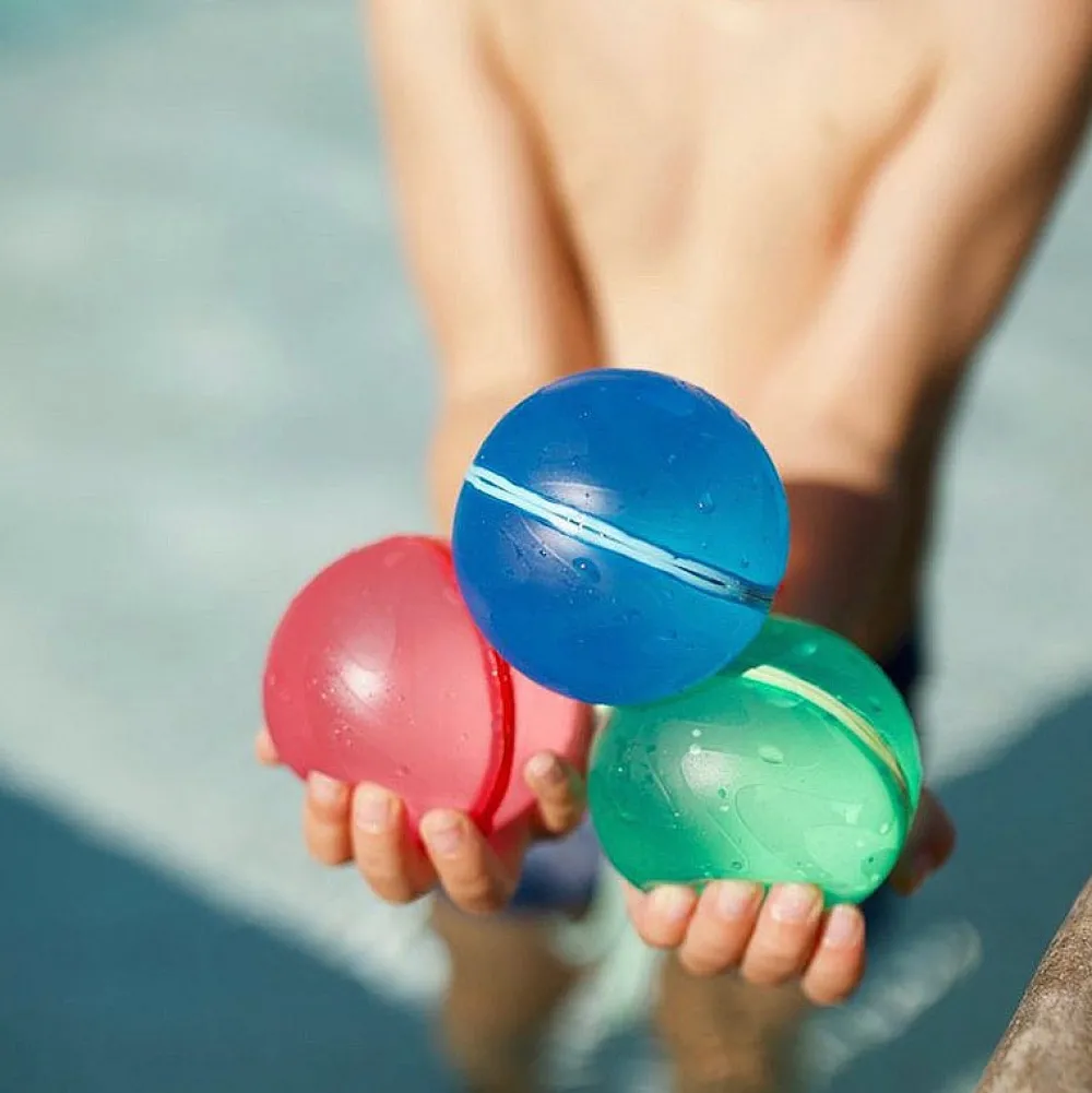 SOPPYCID Globos agua reutilizables Translucidos · 6 uds*Niños Juguetes De Piscina|Juguetes De Piscina