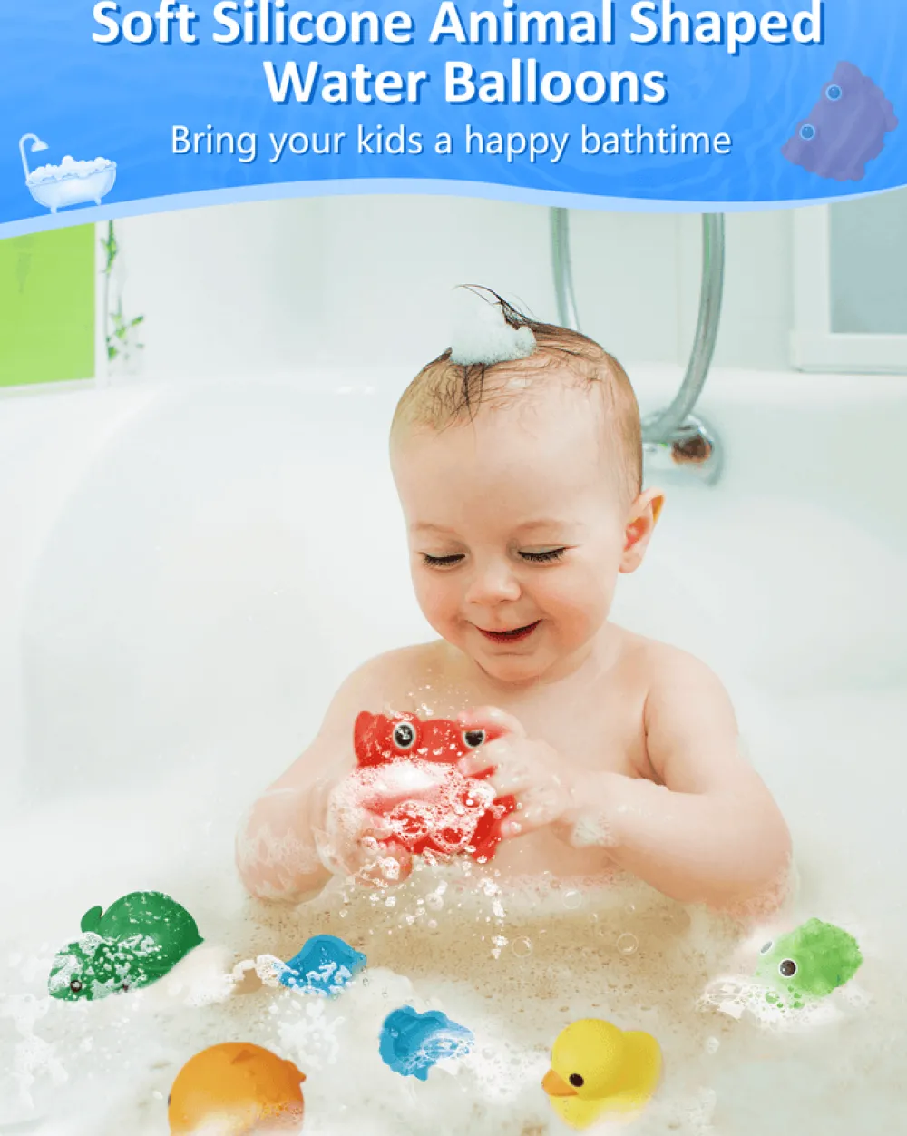 SOPPYCID Globos agua reutilizables Animales · 3 uds*Niños Juguetes De Piscina|Juguetes De Piscina