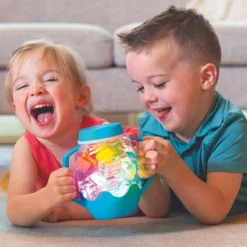 Glo Pals GloPals Jarra sensorial Amarilla*Niños Juguetes De Baño|Glo Pals - Cubos De Luz Para El Baño
