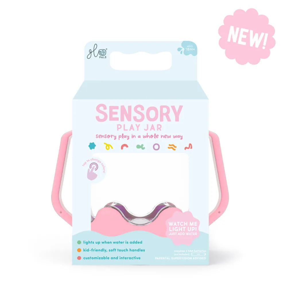Glo Pals GloPals Jarra sensorial Bubblegum Rosa*Niños Juguetes De Baño|Glo Pals - Cubos De Luz Para El Baño