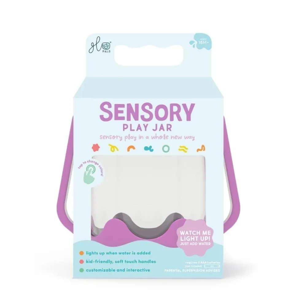 Glo Pals GloPals Jarra sensorial Lila*Niños Juguetes De Baño|Glo Pals - Cubos De Luz Para El Baño