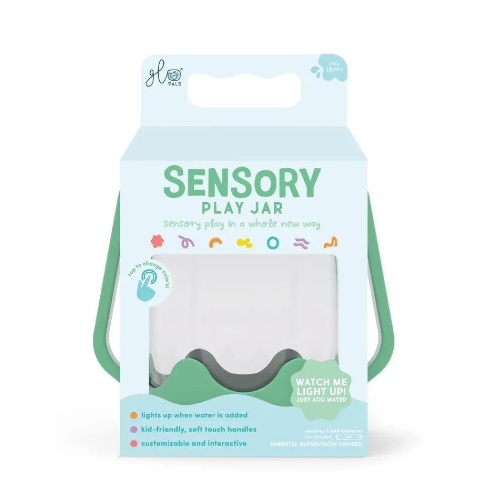 Glo Pals GloPals Jarra sensorial Verde*Niños Juguetes De Baño|Glo Pals - Cubos De Luz Para El Baño