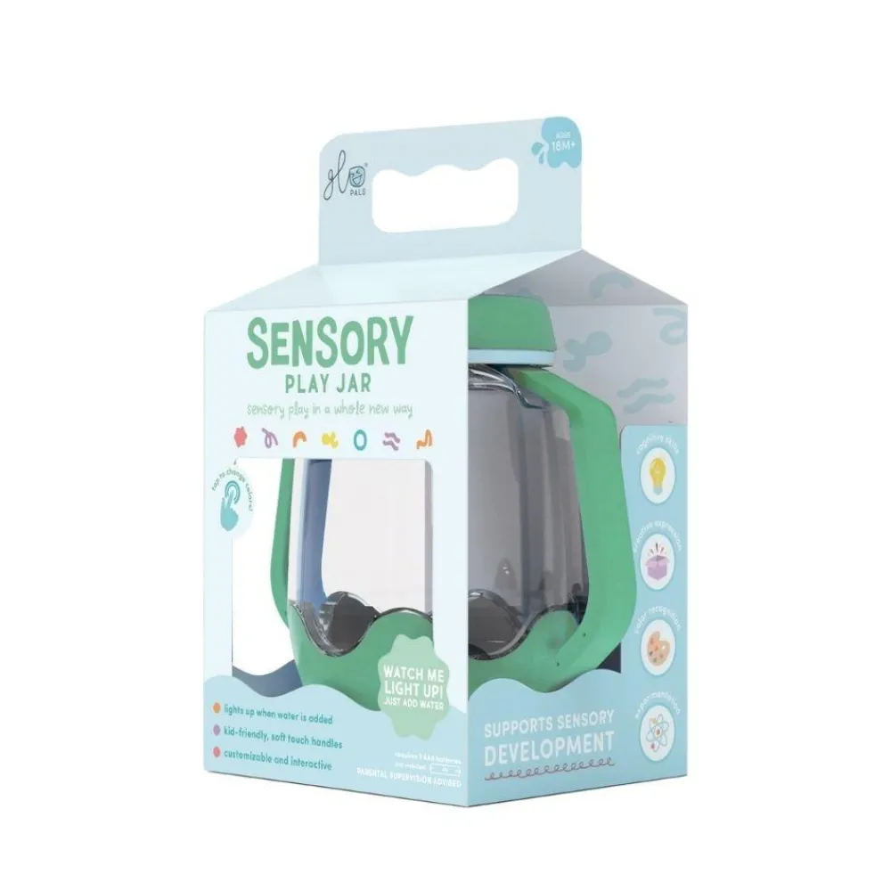 Glo Pals GloPals Jarra sensorial Verde*Niños Juguetes De Baño|Glo Pals - Cubos De Luz Para El Baño