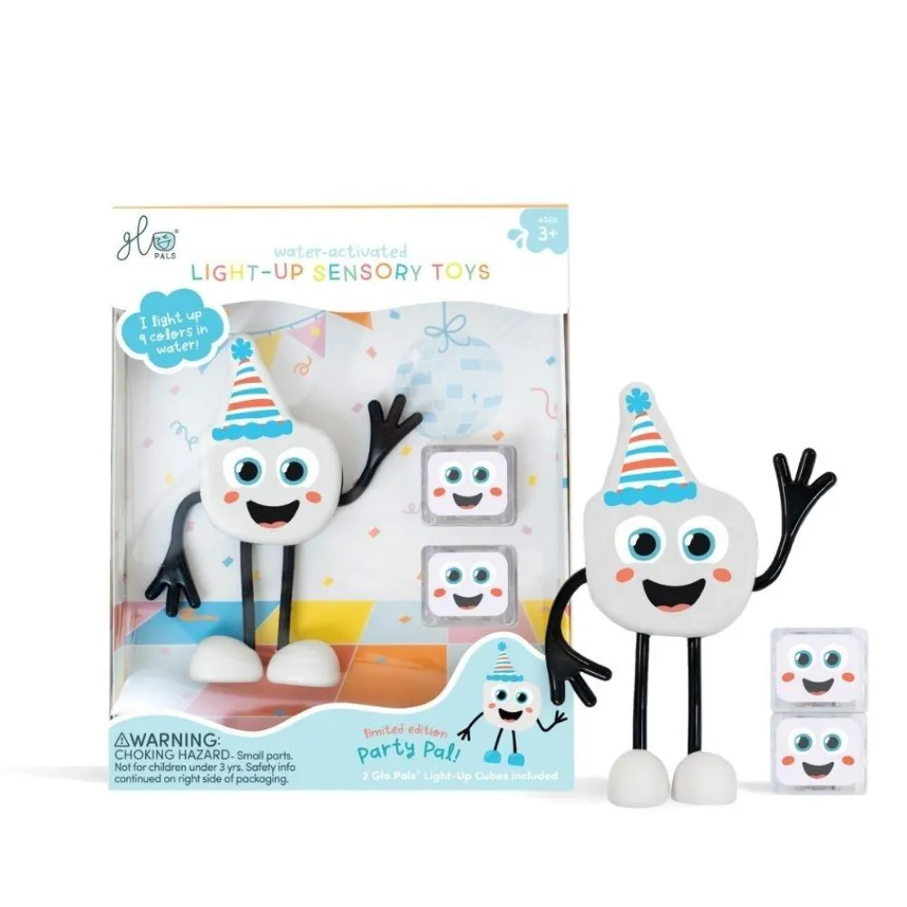 Glo Pals GloPals Set Personaje + 2 Cubos luz PARTY Multicolor*Niños Juguetes De Baño|Glo Pals - Cubos De Luz Para El Baño