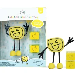 Glo Pals GloPals Set Personaje + 2 Cubos luz ALEX Amarillo*Niños Juguetes De Baño|Glo Pals - Cubos De Luz Para El Baño