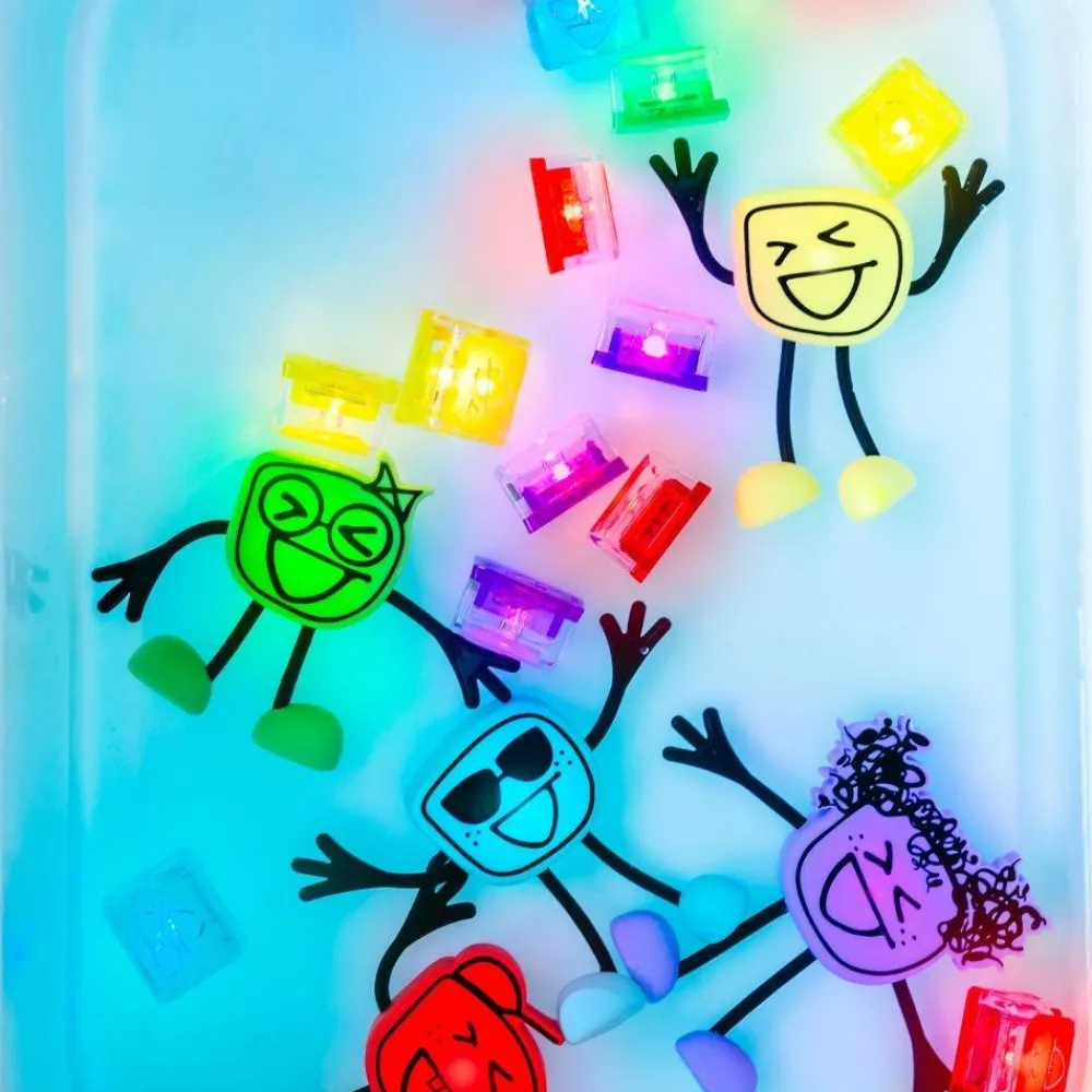 Glo Pals GloPals Set Personaje + 2 Cubos luz ALEX Amarillo*Niños Juguetes De Baño|Glo Pals - Cubos De Luz Para El Baño