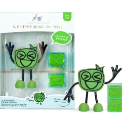 Glo Pals GloPals Set Personaje + 2 Cubos luz PIPPA Verde*Niños Juguetes De Baño|Glo Pals - Cubos De Luz Para El Baño