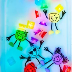 Glo Pals GloPals Set Personaje + 2 Cubos luz SAMMY Rojo*Niños Juguetes De Baño|Glo Pals - Cubos De Luz Para El Baño