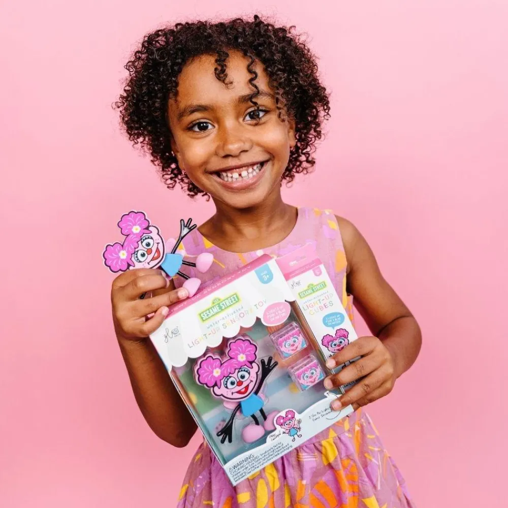 Glo Pals GloPals Set Personaje Abby Cadabby Rosa + 2 Cubos luz*Niños Juguetes De Baño|Glo Pals - Cubos De Luz Para El Baño