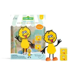 Glo Pals GloPals Set Personaje Big Bird Amarillo + 2 Cubos luz*Niños Juguetes De Baño|Glo Pals - Cubos De Luz Para El Baño