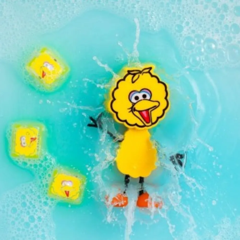 Glo Pals GloPals Set Personaje Big Bird Amarillo + 2 Cubos luz*Niños Juguetes De Baño|Glo Pals - Cubos De Luz Para El Baño