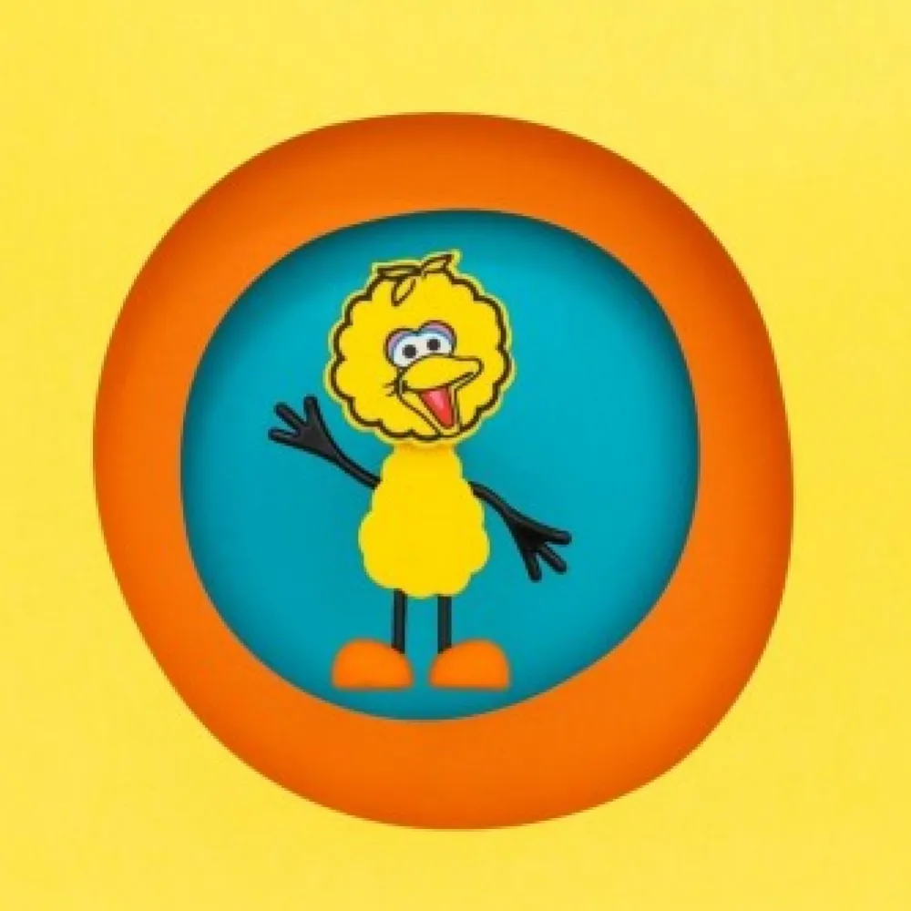 Glo Pals GloPals Set Personaje Big Bird Amarillo + 2 Cubos luz*Niños Juguetes De Baño|Glo Pals - Cubos De Luz Para El Baño