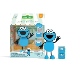Glo Pals GloPals Set Personaje Cookie Monster Azul + 2 Cubos luz*Niños Juguetes De Baño|Glo Pals - Cubos De Luz Para El Baño