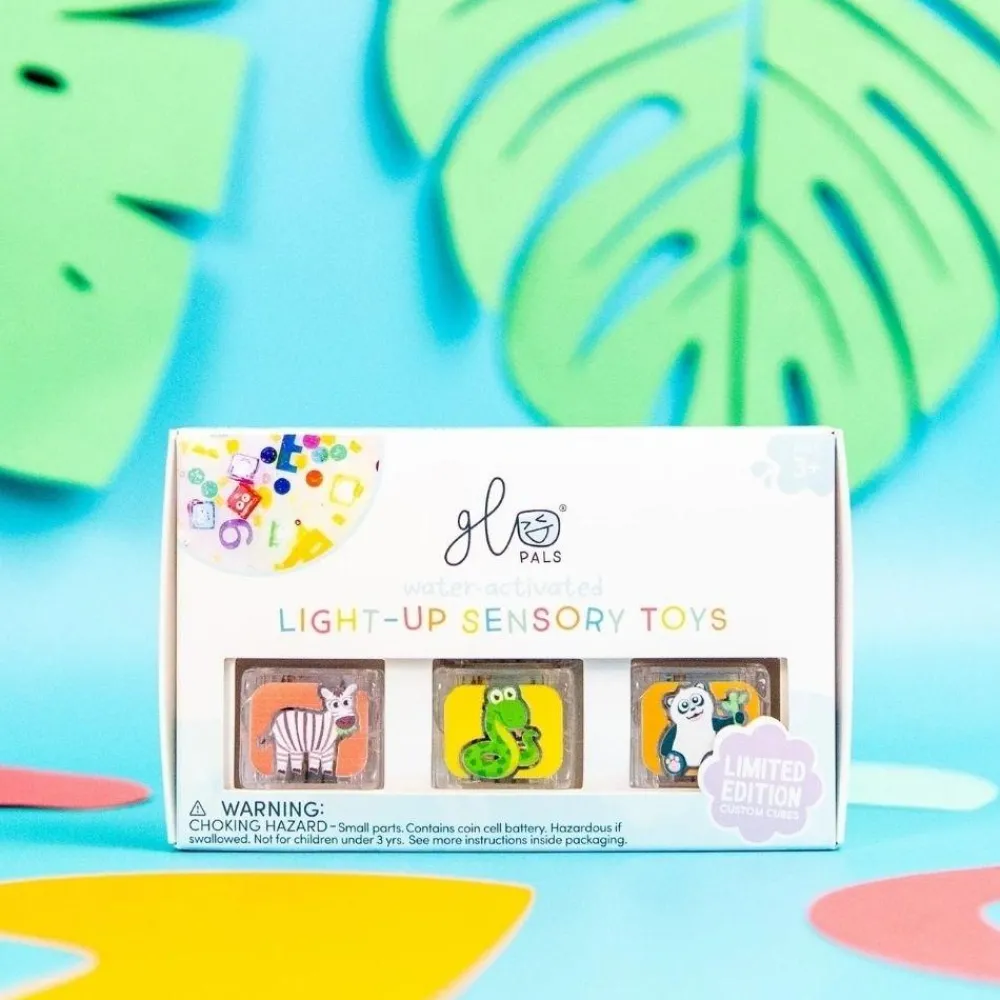 Glo Pals GloPals Set regalo Zoo 6 cubos de luz Zoo*Niños Juguetes De Baño|Glo Pals - Cubos De Luz Para El Baño