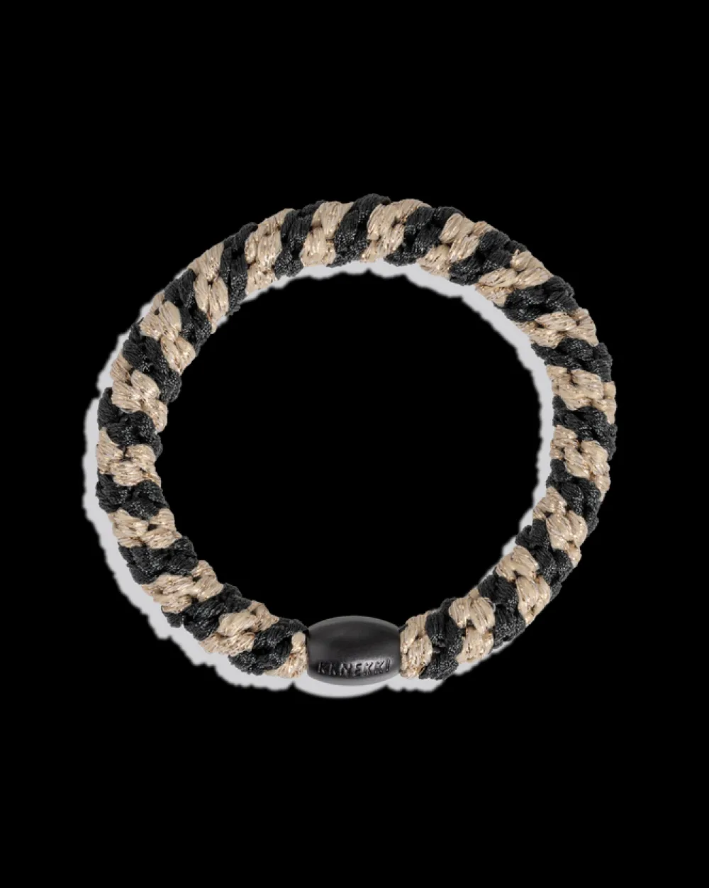 Kknekki Goma de pelo Black Beige Glitter* Accesorios Para Pelo