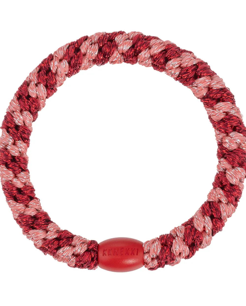 Kknekki Goma de pelo Coral Bordeaux Glitter* Accesorios Para Pelo