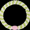 Kknekki Goma de pelo Pink Lime Glitter Stripe* Accesorios Para Pelo