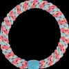 Kknekki Goma de pelo Turquoise coral glitter* Accesorios Para Pelo