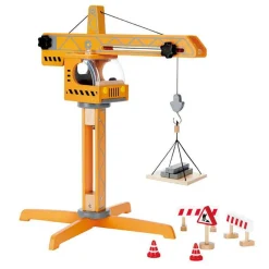 Hape Grúa de madera ·*Niños Juguetes Montessori|Juguetes De Madera Para Niños