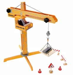 Hape Grúa de madera ·*Niños Juguetes Montessori|Juguetes De Madera Para Niños