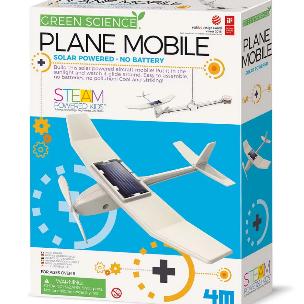 4M Green Science Móvil Avión solar ·*Niños Juguetes Stem