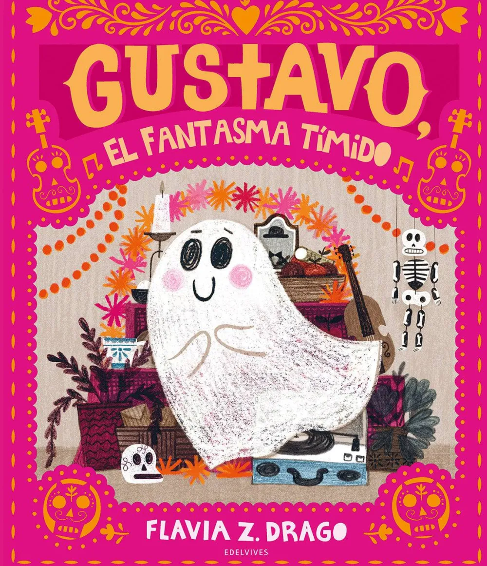 Edelvives Gustavo, el fantasma tímido*Niños Libros De Halloween Para Niños|Álbumes Ilustrados Infantiles