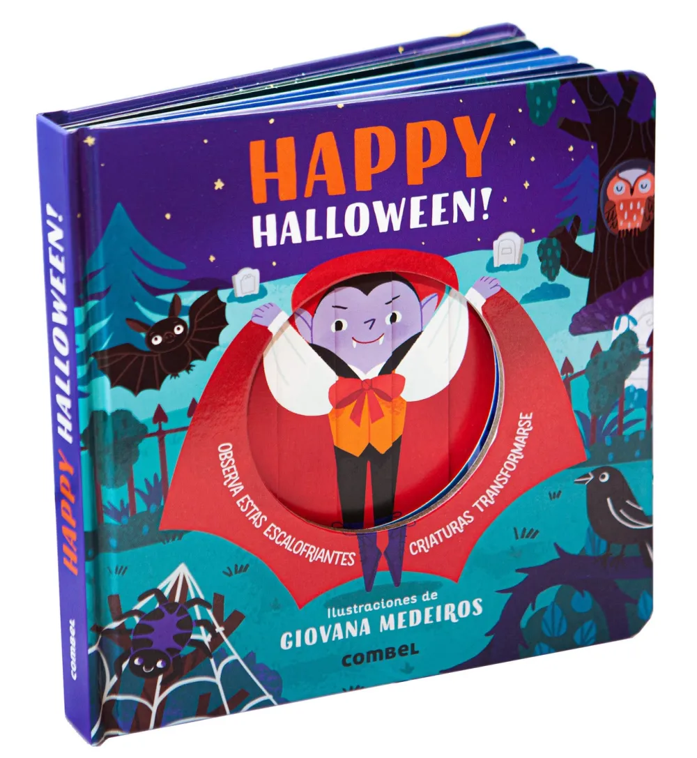 Combel Happy Halloween*Niños Libros De Halloween Para Niños|Libros Manipulativos