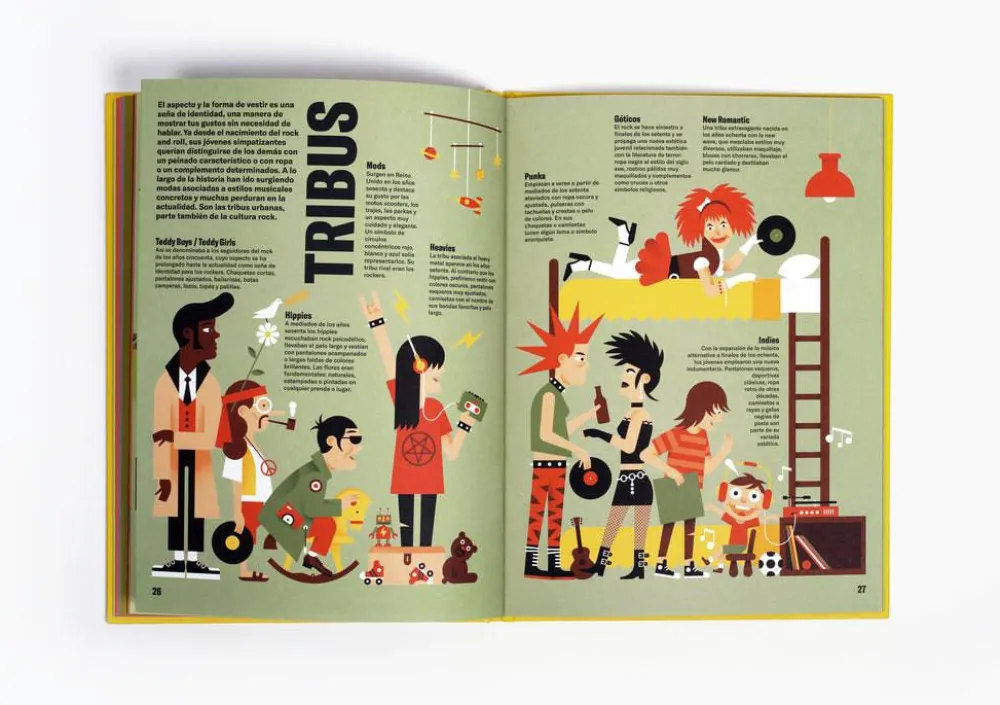 Litera Historia ilustrada del rock* Álbumes Ilustrados Infantiles