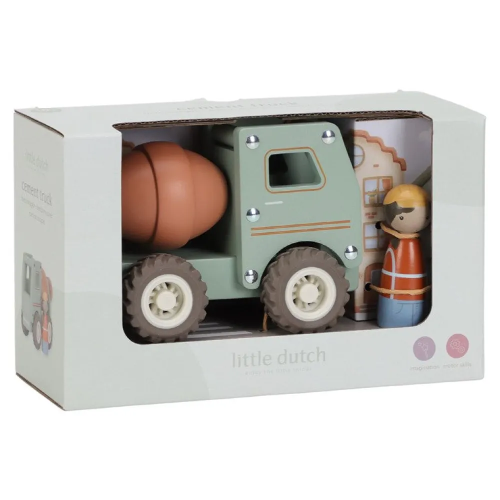 Little Dutch Hormigonera FSC ·*Niños Coches De Madera De Juguete Para Bebés|Coches De Juguete Para Bebés