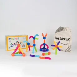 Braintoys Imabars 60 piezas ·*Niños Construcciones Magnéticas