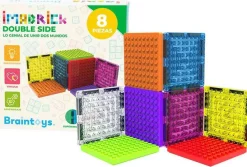 Braintoys Imabrick 8 piezas doble cara ·*Niños Construcciones Magnéticas