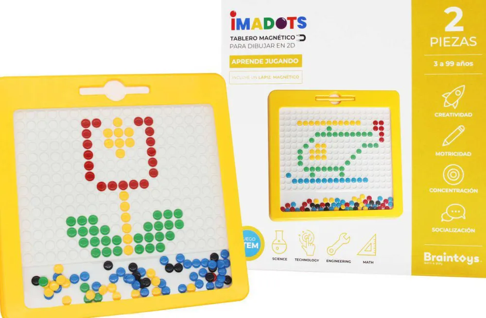 Braintoys Imadots ·*Niños Construcciones Magnéticas|Juegos De Viaje