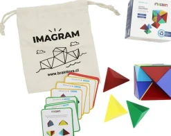 Braintoys Imagram 24 piezas ·*Niños Construcciones Magnéticas
