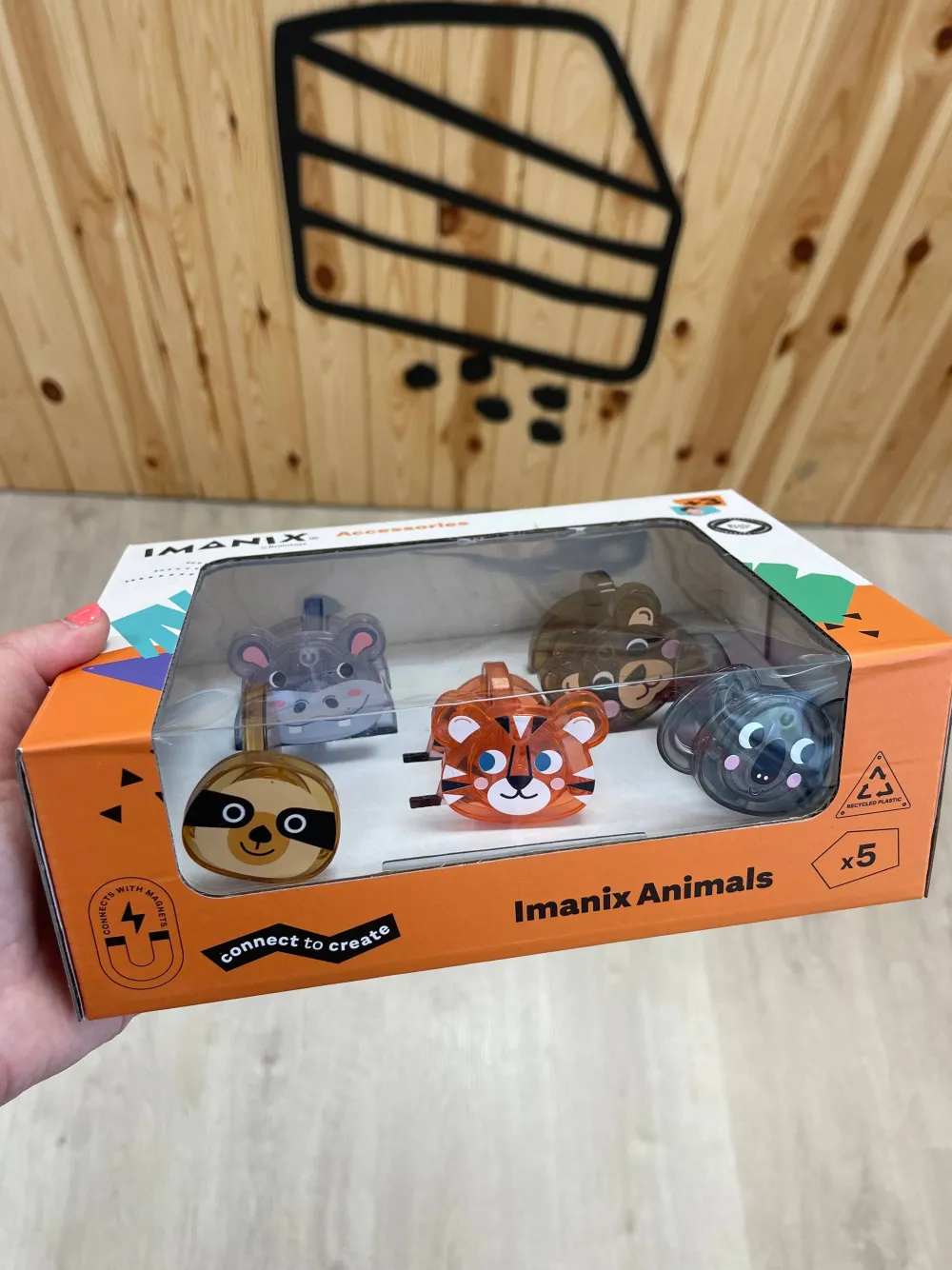 Braintoys Imanimals Wild Jungle 5 piezas ·*Niños Construcciones Magnéticas