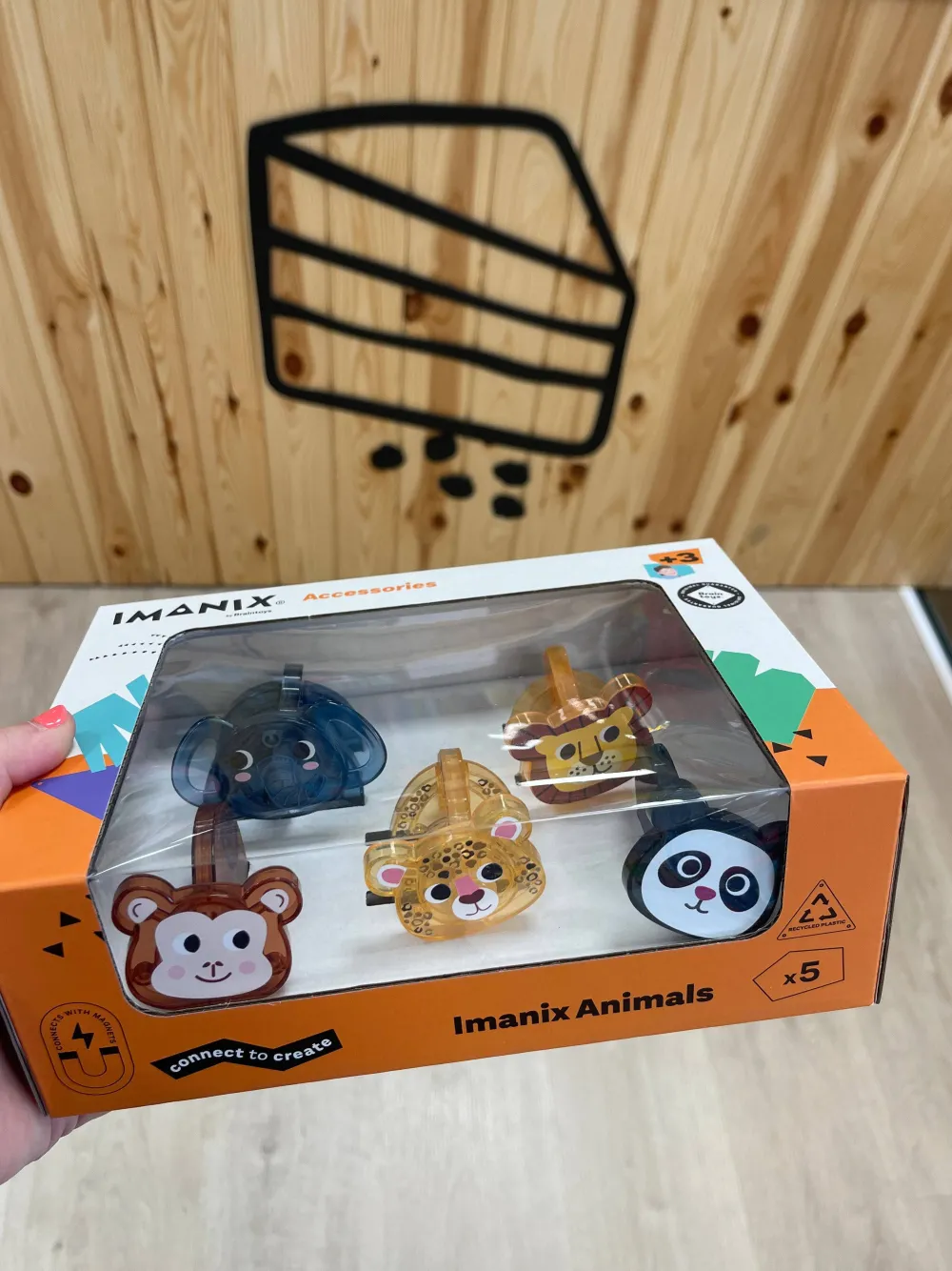 Braintoys Imanimals Wild Savannah 5 piezas ·*Niños Construcciones Magnéticas