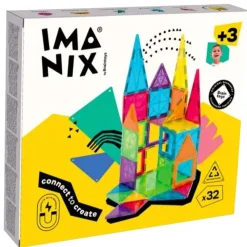 Braintoys Imanix 32 piezas ·*Niños Construcciones Magnéticas|Imanix