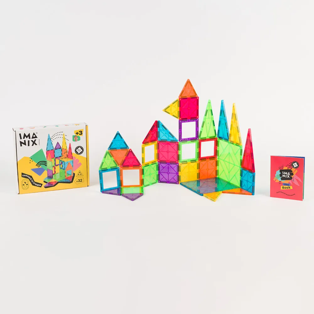 Braintoys Imanix 32 piezas ·*Niños Construcciones Magnéticas|Imanix