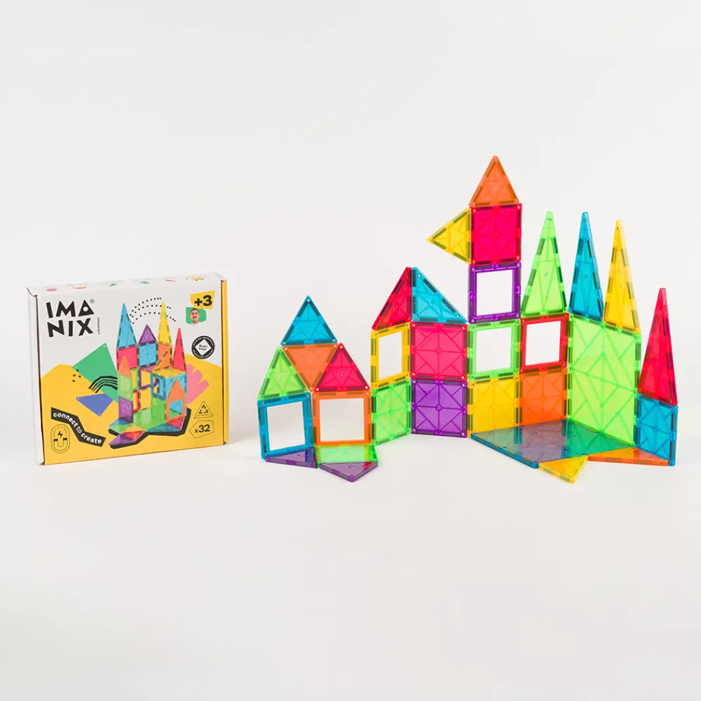Braintoys Imanix 32 piezas ·*Niños Construcciones Magnéticas|Imanix