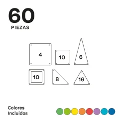 Braintoys Imanix 60 piezas ·*Niños Construcciones Magnéticas|Imanix
