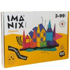 Braintoys Imanix 60 piezas ·*Niños Construcciones Magnéticas|Imanix