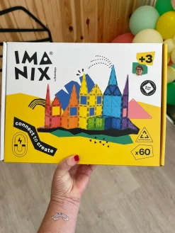 Braintoys Imanix 60 piezas ·*Niños Construcciones Magnéticas|Imanix