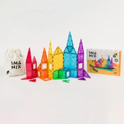 Braintoys Imanix 60 piezas ·*Niños Construcciones Magnéticas|Imanix