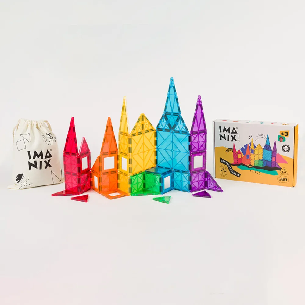 Braintoys Imanix 60 piezas ·*Niños Construcciones Magnéticas|Imanix