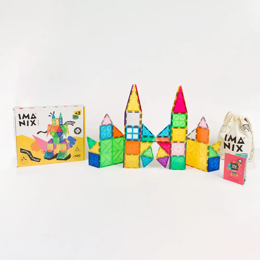 Braintoys Imanix 100 piezas ·*Niños Construcciones Magnéticas|Imanix