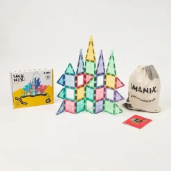 Braintoys Imanix 36 piezas Pastel ·*Niños Construcciones Magnéticas|Imanix