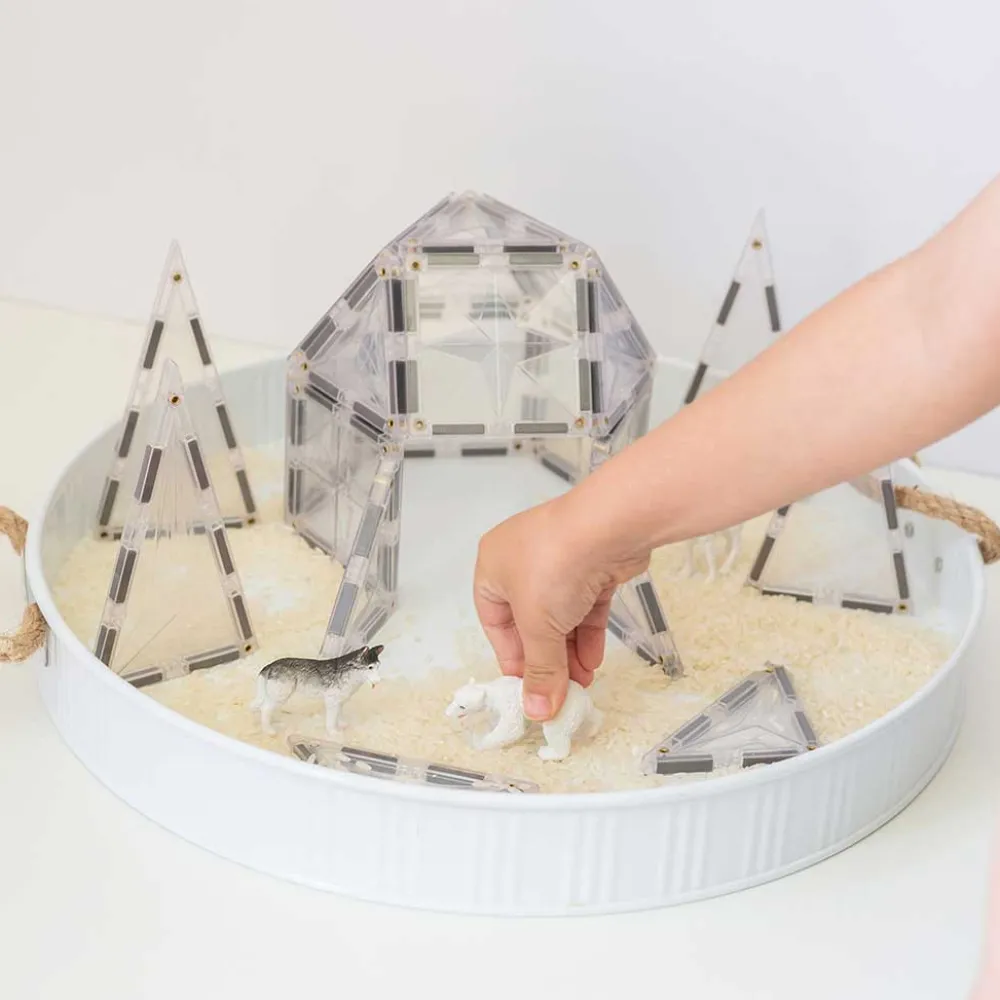 Braintoys Imanix Clear 20 piezas ·*Niños Construcciones Magnéticas|Imanix