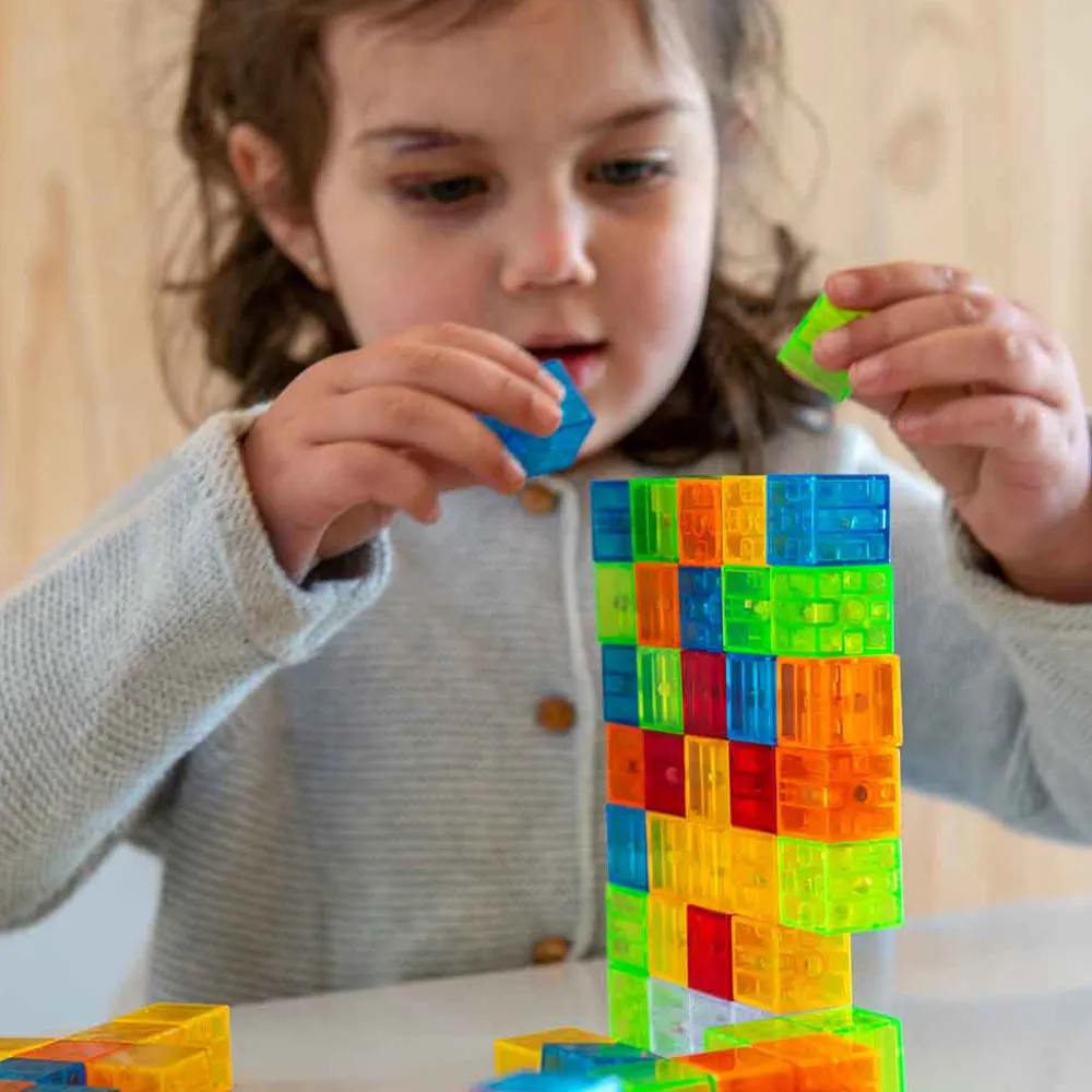 Braintoys Imanix Cubix 50 piezas ·*Niños Construcciones Magnéticas|Imanix