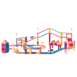 Braintoys Imanix Pista de Carreras 105 piezas ·*Niños Construcciones Magnéticas|Imanix